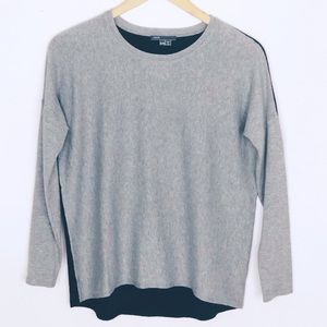 Vince Cashmere Blend Crew Neck Sweater Colorblocke